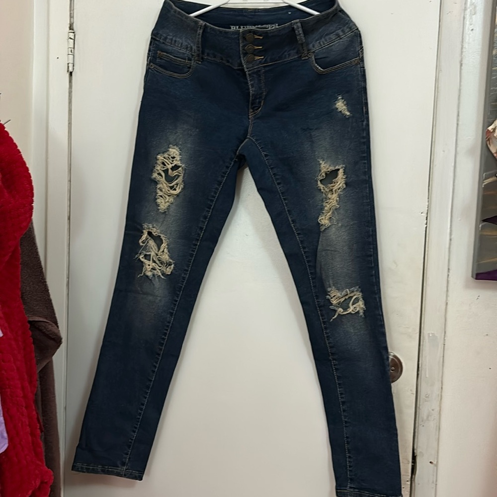 14 Blue Notes Curvy Skinny Jeans